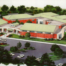 Architectural rendering, Jerry Zucker Middle School