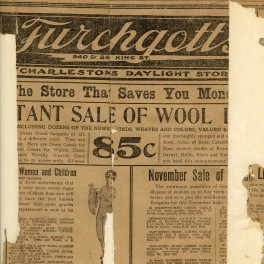 Furchgott's advertisement, 1910