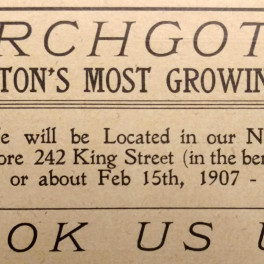 Advertisement in the 1907 Charleston city directory