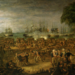 <em>The Battle of Fort Moultrie</em> by White